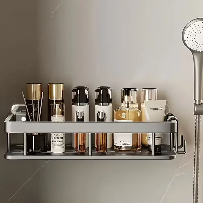 1/2/3pcs Metal Punch-free Bathroom Rack