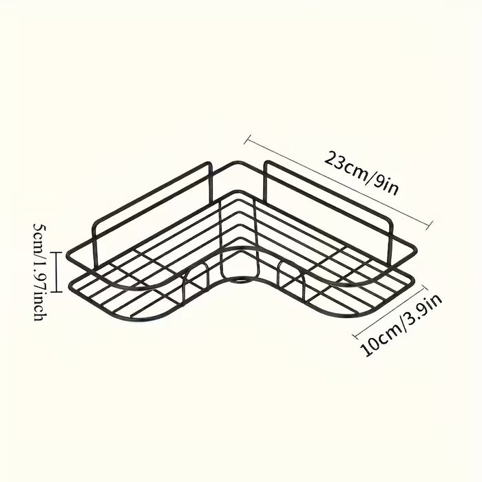 Rust-Proof Stainless Steel Corner Shower Shelf
