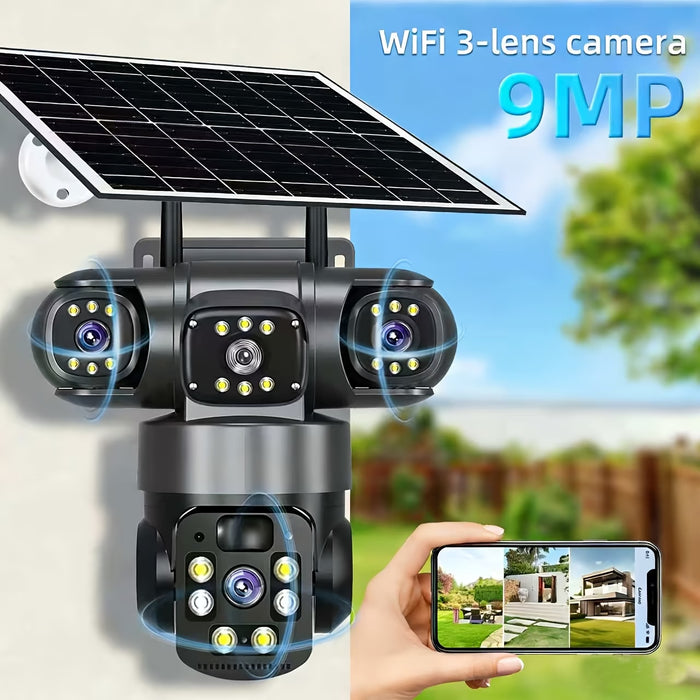 4K/9MP Solar Security Camera – 360° Smart Protection