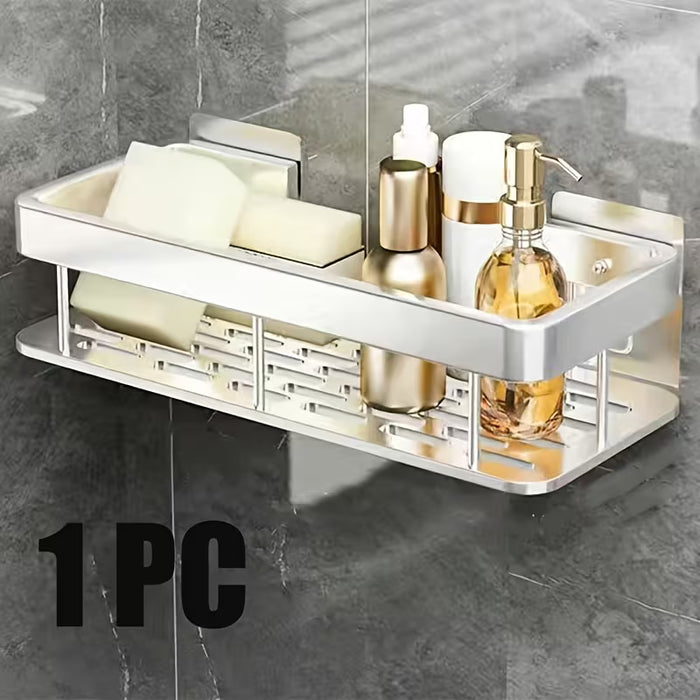 1/2/3pcs Metal Punch-free Bathroom Rack