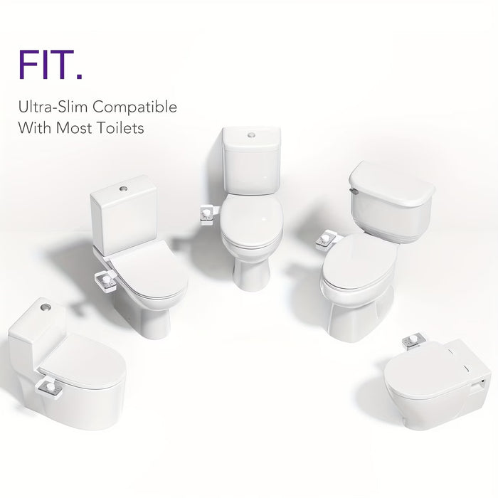 Ultra-Slim Bidet Attachment for Toilet