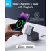 Blessing magnetic charging dock for iPhone and Apple Watch, with fast charging capabilities.