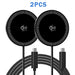 Blessing Sells black 25W Qi wireless charging pads with USB-C cables, sold as a 2-pack.