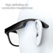 Blessing Sells AI smart glasses with black frames and air conduction headphones, ideal for hands-free recording and translation.