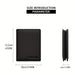 Blessing Sells black genuine leather three-fold wallet for men with 13 card slots and anti-theft feature.