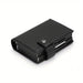 Blessing Sells black carbon fiber textured RFID blocking wallet with auto pop-up mechanism and snap closure.