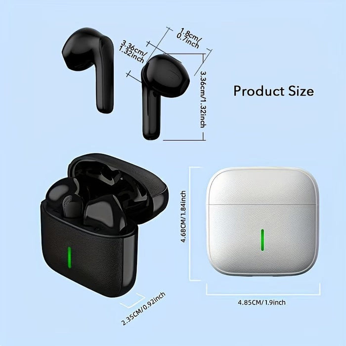 Blessing Sells black true wireless mini earbuds with charging case, 9D HiFi stereo sound, HD calls.