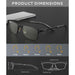 Blessing Sells black metal frame blue light blocking glasses with clear lenses, suitable for long, square, round, oval, and heart face shapes.