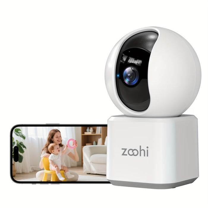 Blessing Sells Indoor WIFI Monitor with night vision and two-way talk, shown with a smartphone displaying a mother and baby.