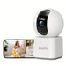 Blessing Sells Indoor WIFI Monitor with night vision and two-way talk, shown with a smartphone displaying a mother and baby.