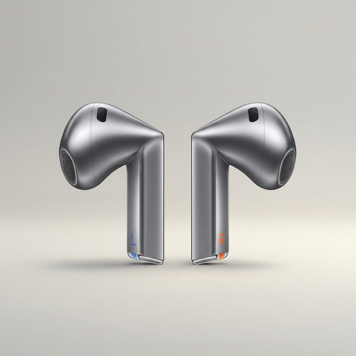 Blessing Sells Samsung Galaxy Buds 3 refurbished silver wireless earbuds with AI sound and noise cancelling.