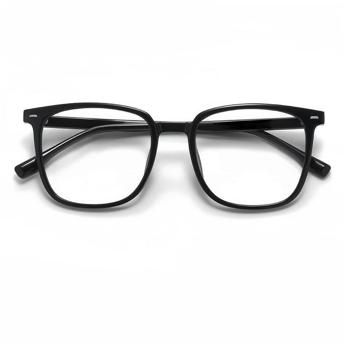 Blessing Sells unisex matte black full-frame smart glasses with color-changing photosensitive lenses.