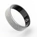Blessing Sells smart ring with diamond inlay, silver, fitness tracker, sleep tracker, unisex style.
