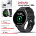 Blessing Sells black smart watch with a round face displaying time and charging icon. Features long battery life and fast charging.