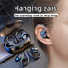 Blessing Sells True Wireless Earbuds with ear hooks, ENC noise cancelling, LED display charging case, and touch controls.
