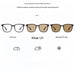 Blessing Sells unisex matte black full-frame smart glasses with photosensitive lenses that change tint based on UV light.
