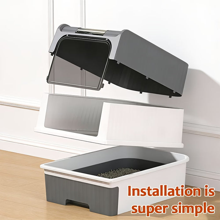 Extra Large Top Entry Cat Litter Box with Drawer