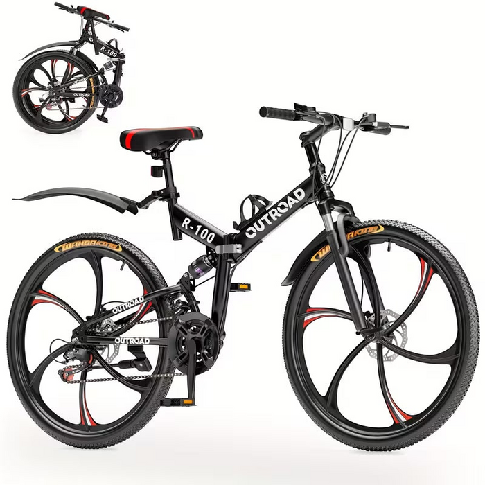 26 Inch Adult Folding Mountain Bike