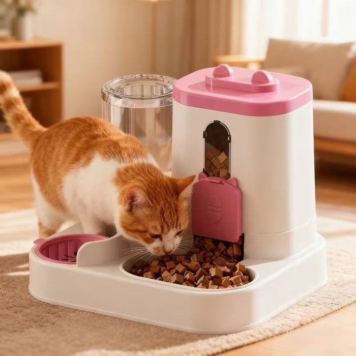 Cat And Dog Automatic 2-in-1 Feeder