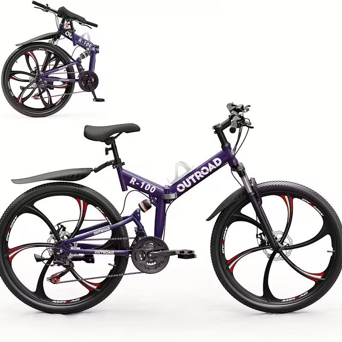 26 Inch Adult Folding Mountain Bike