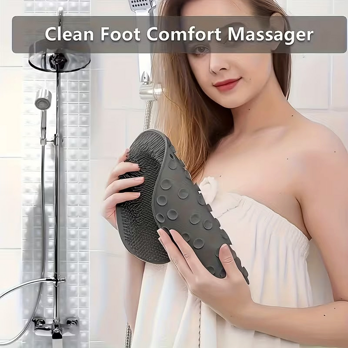 Foot Cleaning Device Featuring Suction Cups