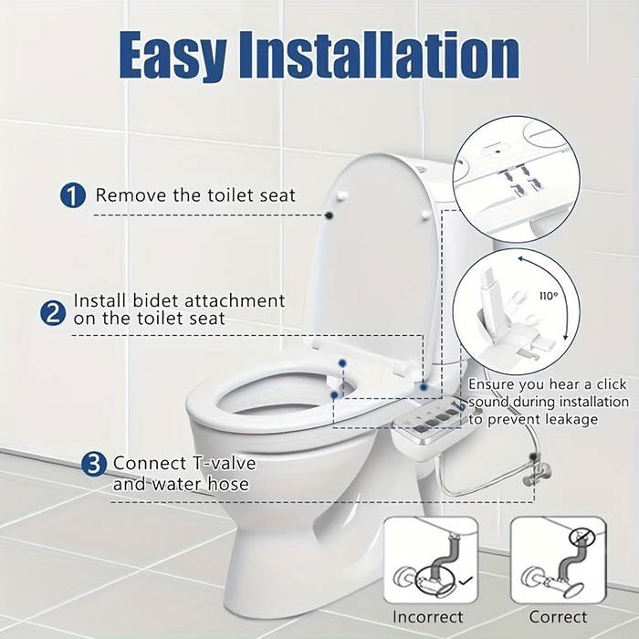 Bidet Attachment for Toilet
