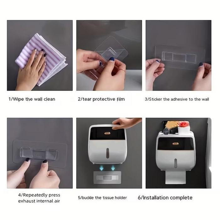 Toilet Roll Paper Holder Double Layer