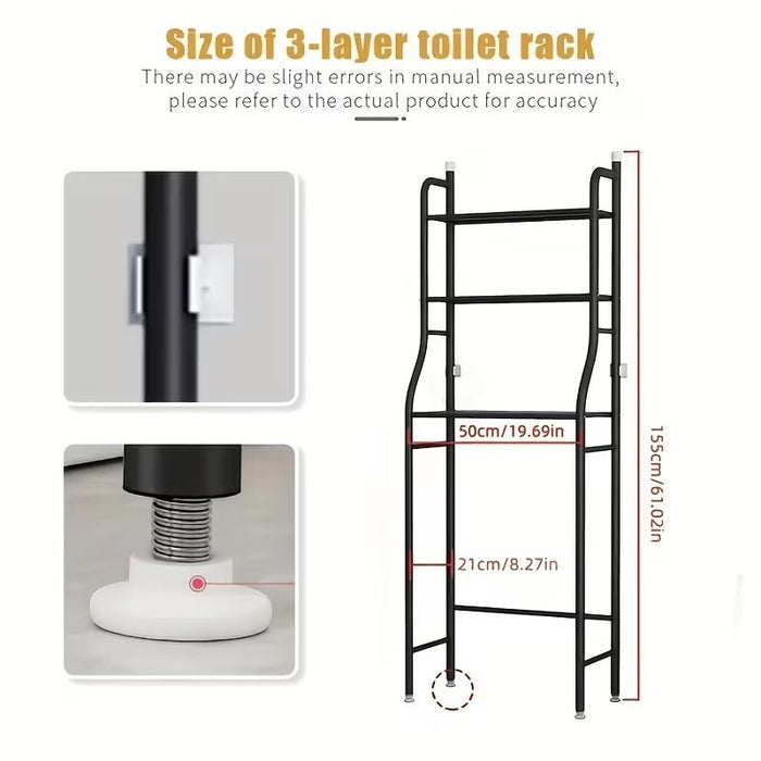 Over-The-Toilet Storage Rack - 3-Tier Storage