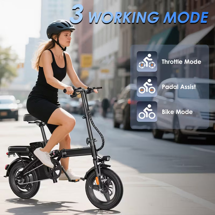 Folding Electric Bike with Removable Battery