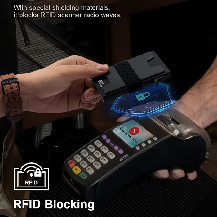 Multi-Functional RFID Blocking Smart Pop Up Wallet