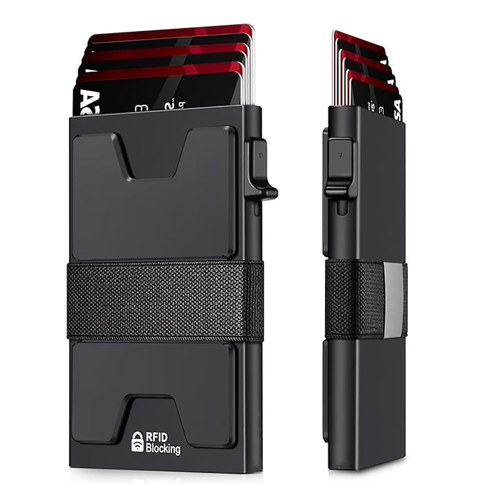 Multi-Functional RFID Blocking Smart Pop Up Wallet