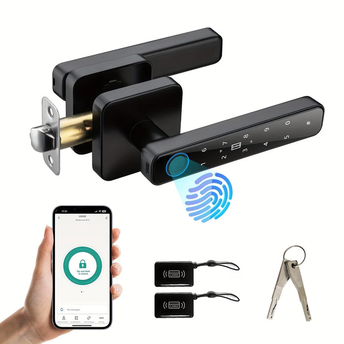 Tuya Smart Fingerprint Door Lock – 5-in-1 Keyless Security